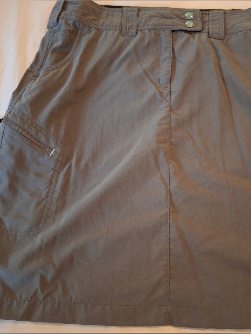 Ex Officio Women's Casual Cargo Skirt In Olive - Size 10